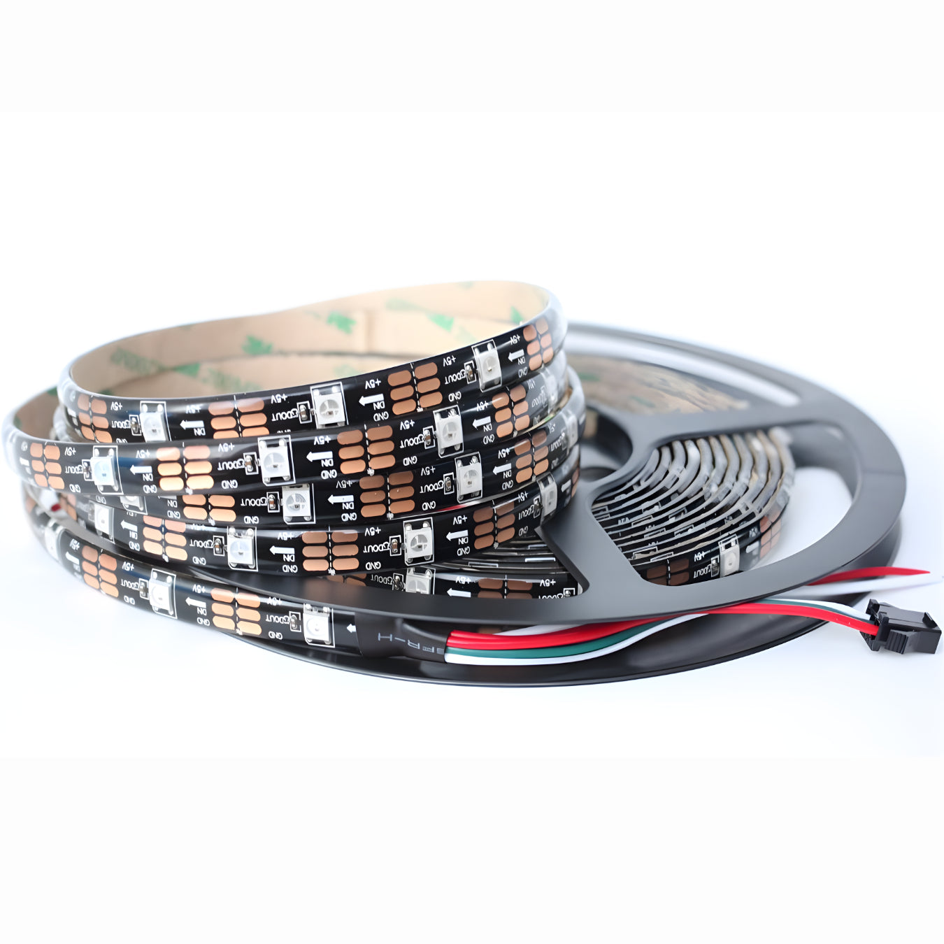 Hind 5m_18W/m 5V 60 LED Must PCB IP65 5m WS2812B Smart led piksli LED ribadeks