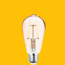E27 4W(400Lm) LED Filament bulb, ST64, COG gold, warm white light 2200K
