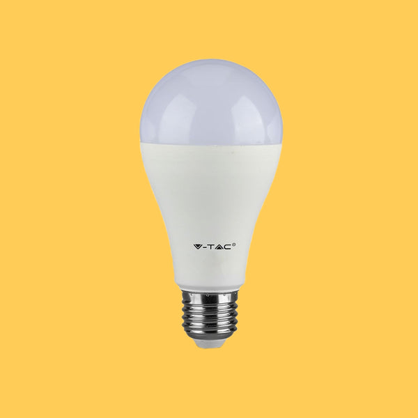 E27 17W(1521Lm) LED Spuldze, A65, V-TAC, silti balta gaisma 2700K