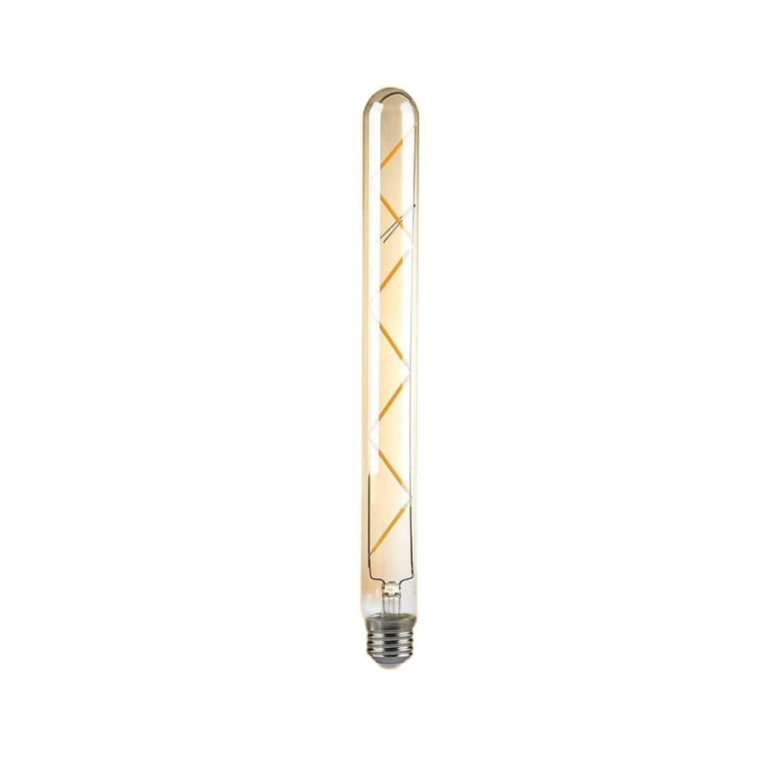 E27 7W(700Lm) LED-lampa Filament AMBER, T30, V-TAC, varmvitt ljus 2200K