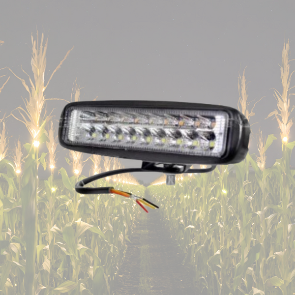 18W(1320Lm) 10-30V LED-arbetslampa (vit,gul), kombo, IP67, 6000K/1900K