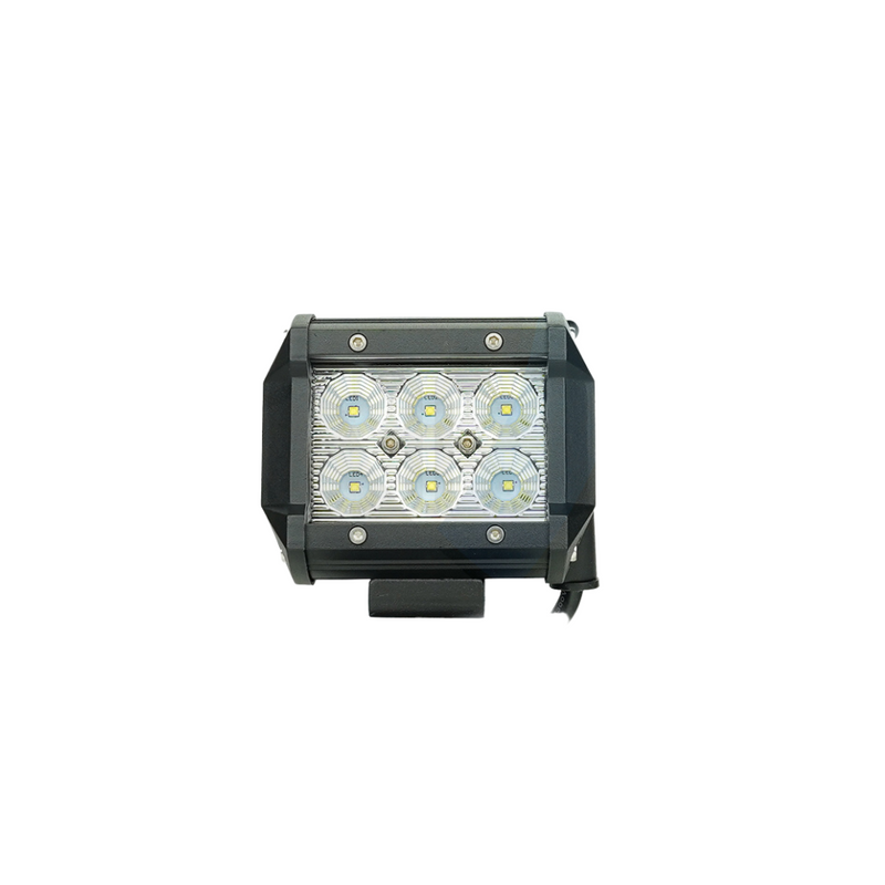 18W(1300Lm) 10-30V 6 LED CREE additional light, IP67, 96x80x65mm, diffused light