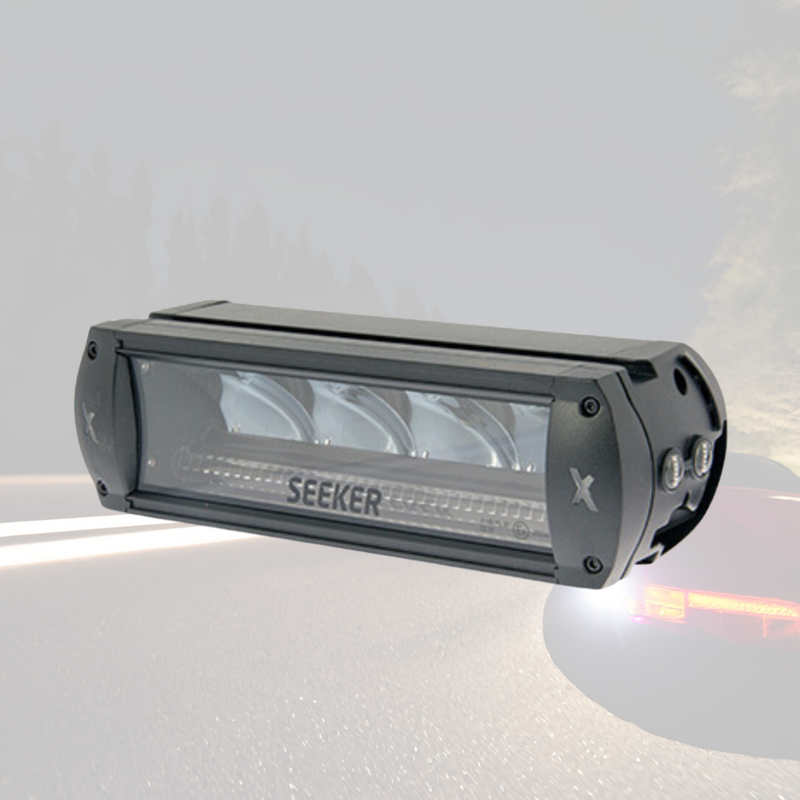 1605-NS1010 Var iziet TA_SEEKER 10X 40W(3520Lm) 9-36V LED papildlukturis, R112, R10, R7, IP68, auksti balta gaisma 6000K, 245/103/72 mm