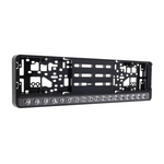 Derīgs TA_9-36V 7800Lm STRANDS(Zviedrija) LED numurzīmes rāmis ar iestrādātu LED bāru, kas spīd līdz 800m, premium kvalitāte, garantija 3 gadi, auksti balta gaisma 5000K
