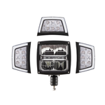 10-30V 20W(3600Lm un 1800Lm) STRANDS(Zviedrija) tuvās un tālās gaismas LED lampa, IP68,  A plow lamp, vada garums 3m, garantija 3 gadi, auksti balta gaisma 5500K