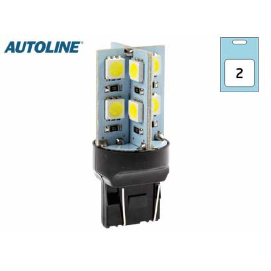 AUTOLINE12V 352Lm 4,34W 16xLED spuldžu pāris, CAN bus