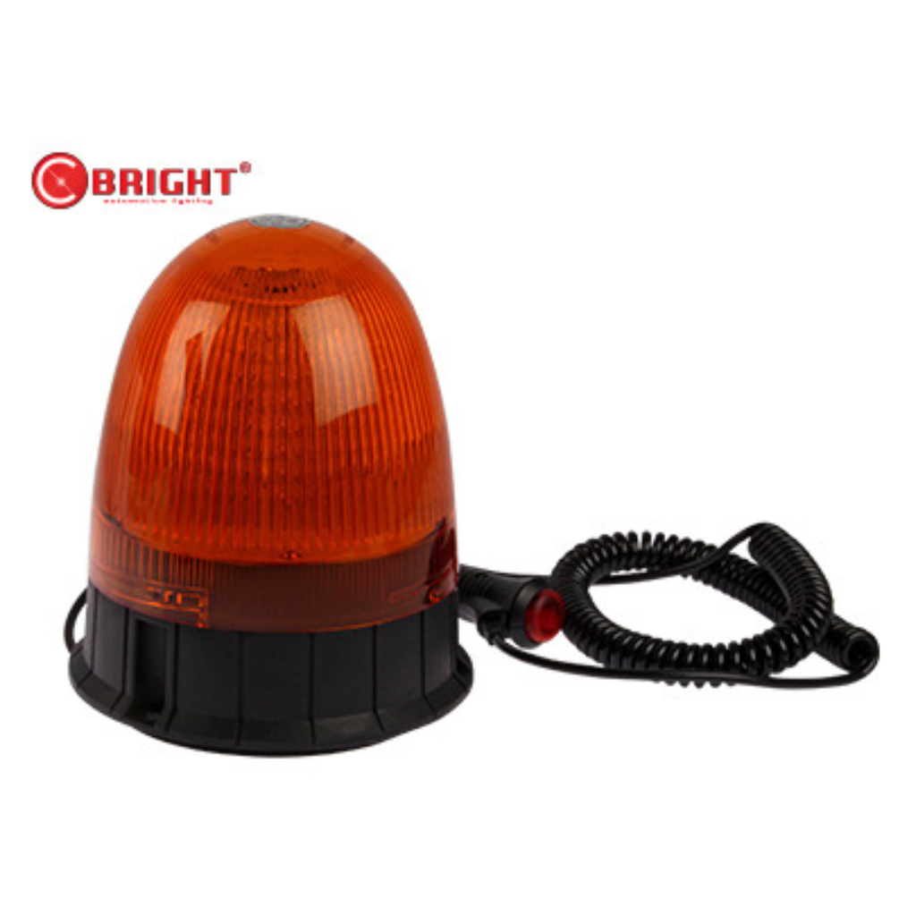 C-BRIGHT 12-24V 80 LED beacon, magnet mount, IP56, ECE R10, 142x172mm,