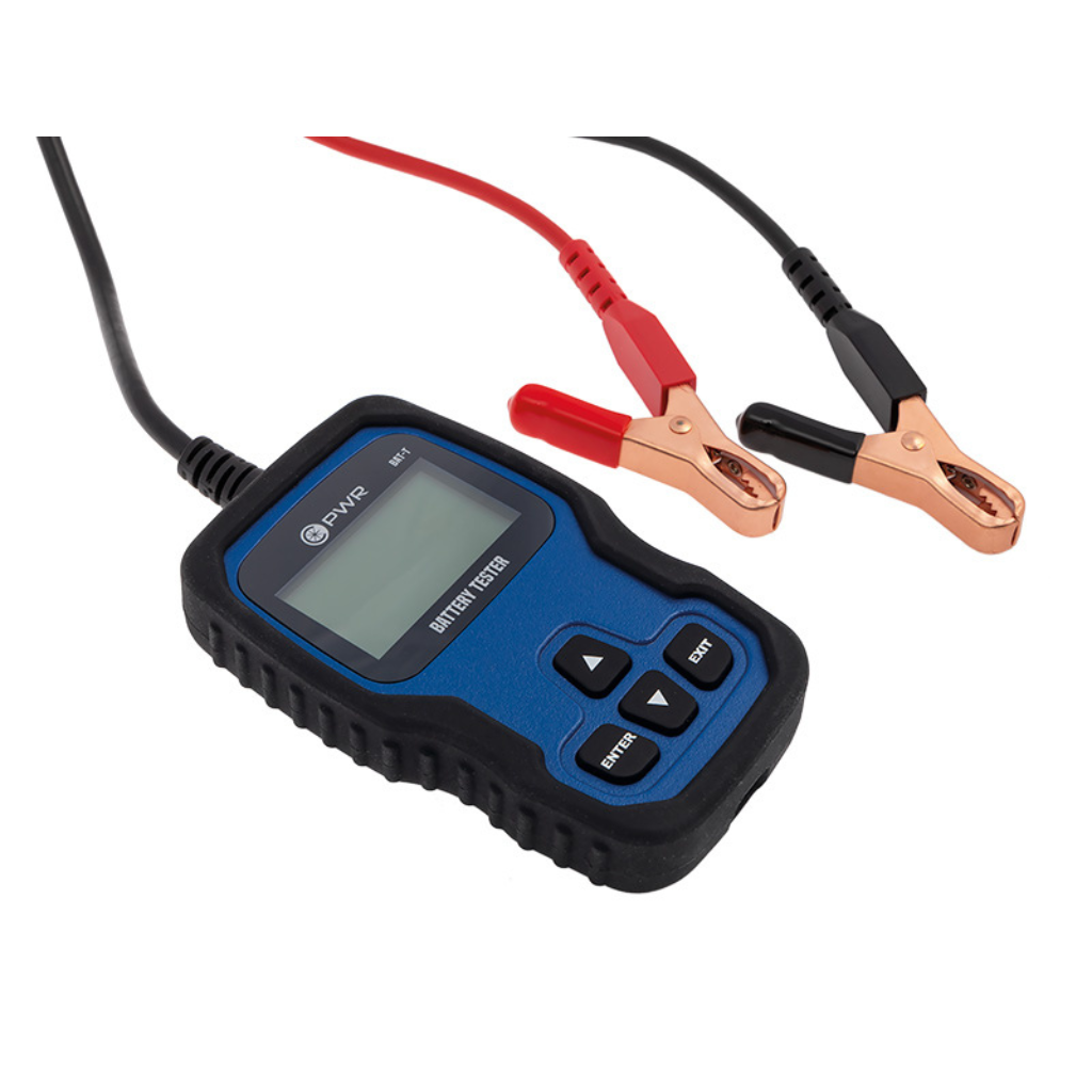 C-PWR BAT-T akumulatoru testers (12V/24V, 100–2000CCA)