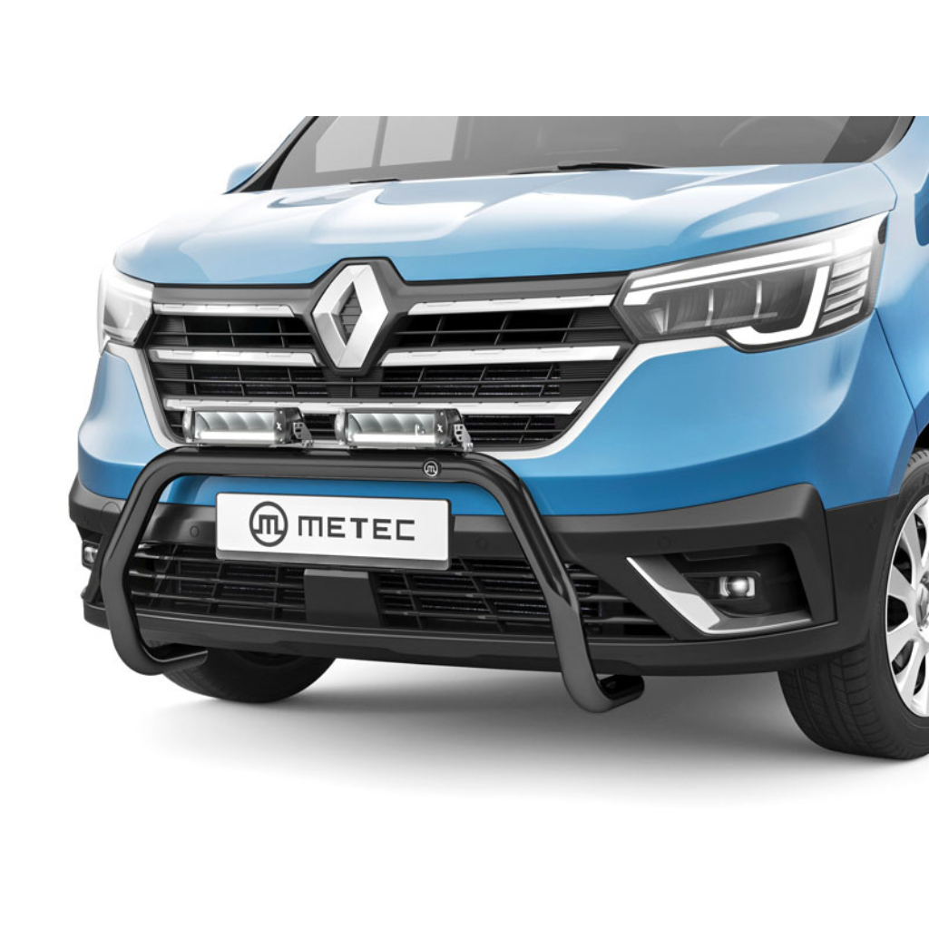 METEC Priekšējais aizsargstienis EUROBAR Renault Trafic no 2022. gada, melns, 60 mm