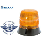 10-30V LED Bākuguns, ø143x153mm, dzintara krāsā, stiprinājums ar 3 skrūvēm, ieteicams<br/>lietošanai lidostā, jaunākā LED tehnoloģija, inovatīvs zema profila dizains, ECE R10, ICAO, -20°C … +50°C, strāvas patēriņš 0,36-0,72A