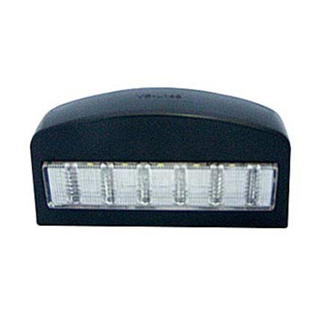 12 LED license plate light, 10-30V, black, 104x54x48mm