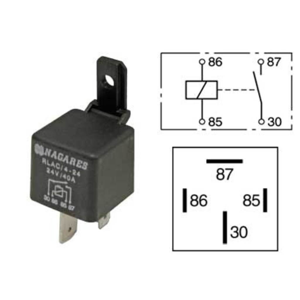 24V 40A Circuit breaker relay