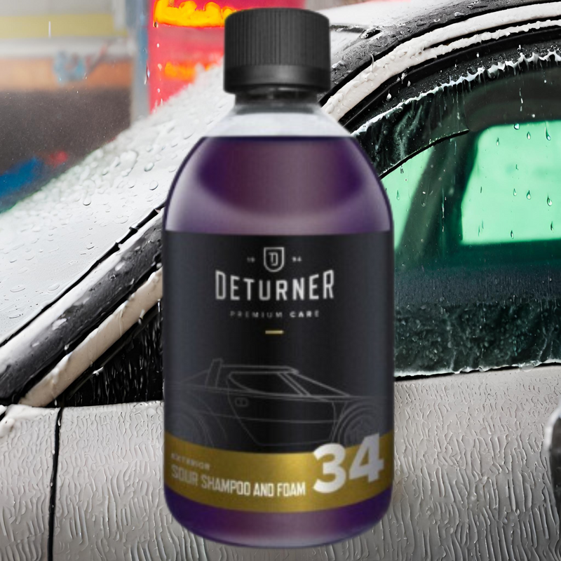 Auto šampūns keramiskiem pārklājumiem(skābs pH)-DETURNER SOUR SHAMPOO AND FOAM 0.5L