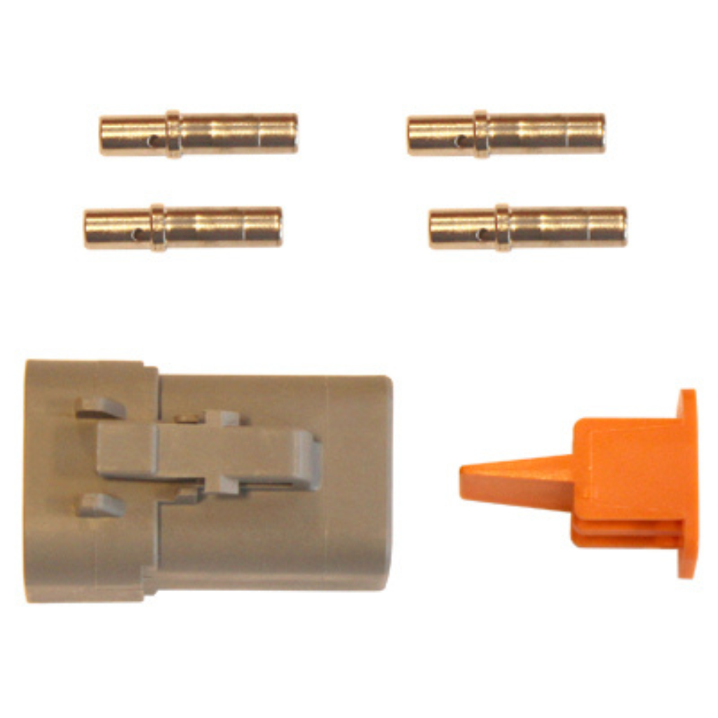 Deutsch DTM 4-pin savienotājs, mātīte, 2–3 mm²