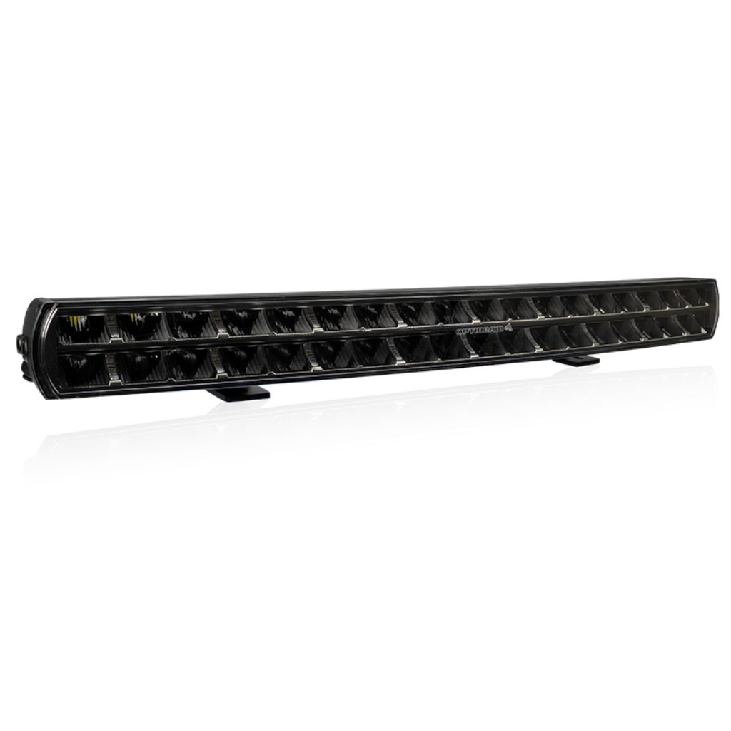OPTIBEAM Super Captain Dual 800 – LED-ramp, böjd, 32 000 lm, orange/vitt positionsljus, 9–36 V, ECE R148, 77 cm