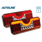 AUTOLINE 12-24V LED multifunction rear light, IP67, 354x140x58mm