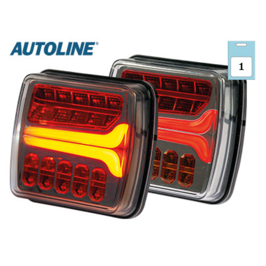 AUTOLINE 12-24V LED aizmugurējais lukturis labais IP67