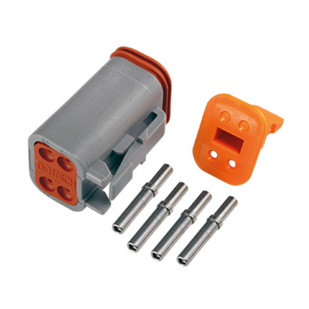 Savienotāju komplekts Deutsch, 4-pin DT, 4-pin female connector (0.5-1.5mm²), DT series