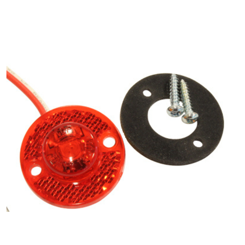 12-24V LED marķiera gaisma, apaļa, sarkana, R91