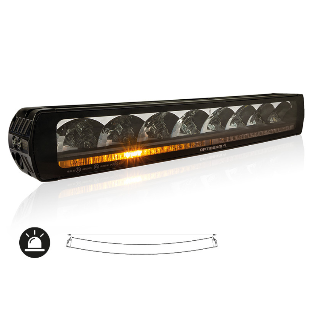 OPTIBEAM 9-36V 10200 Lm, 8-polig DT, R149, R65 cl.2, R10, högvit 500K