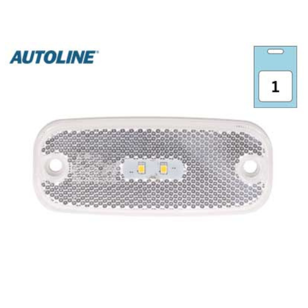 AUTOLINE LED marķiera gaisma, caurspīdīga