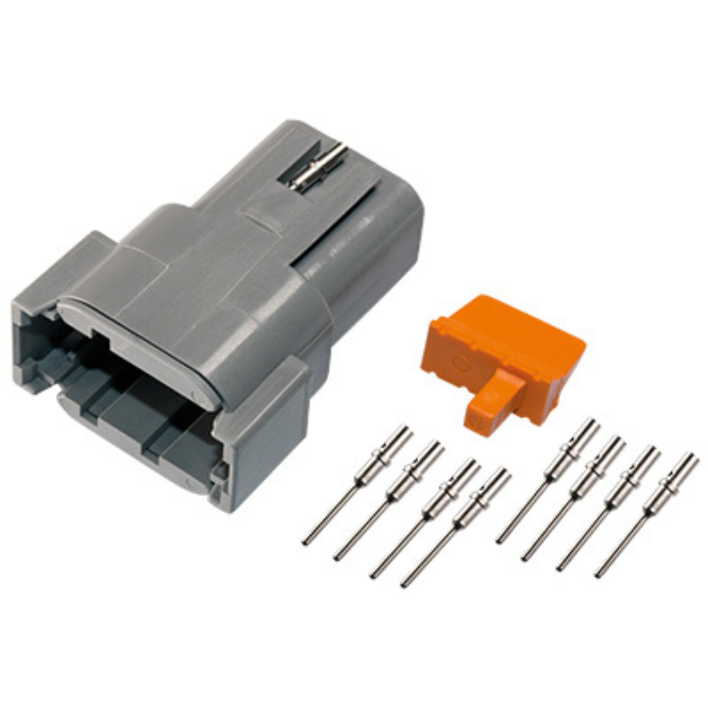 Deutsch DTM 8-pin savienotājs, tēviņš, 0,5 mm²