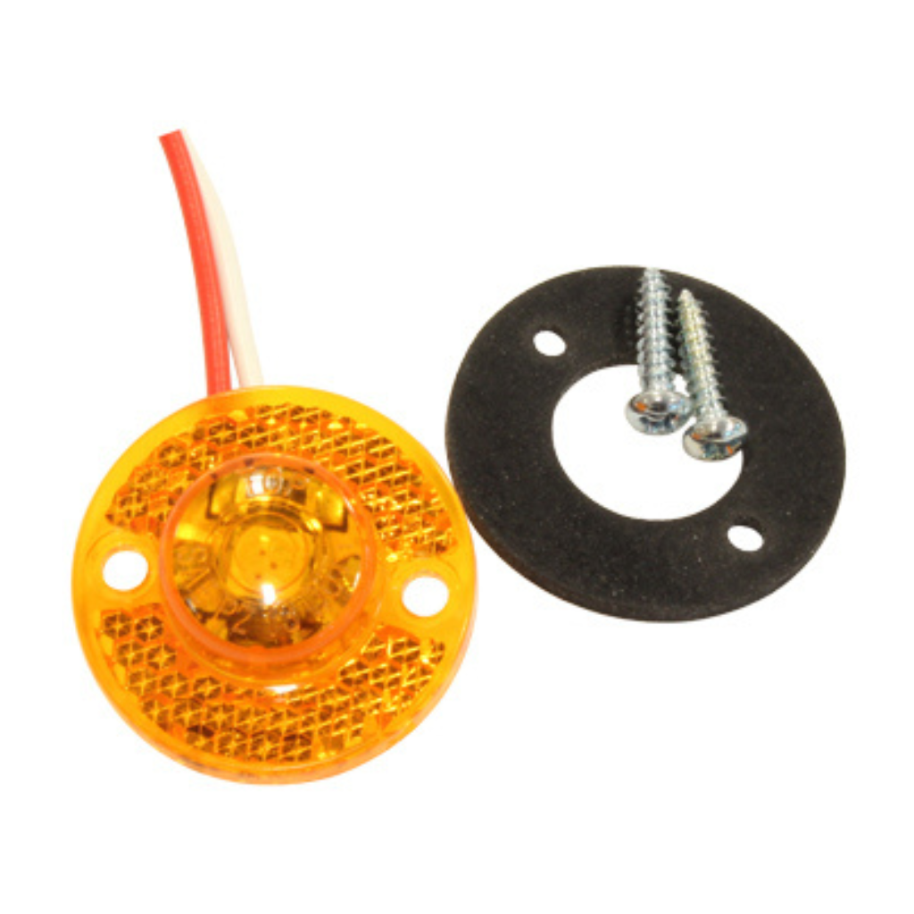 12-24V LED marķiera gaisma, apaļa, oranža, R91
