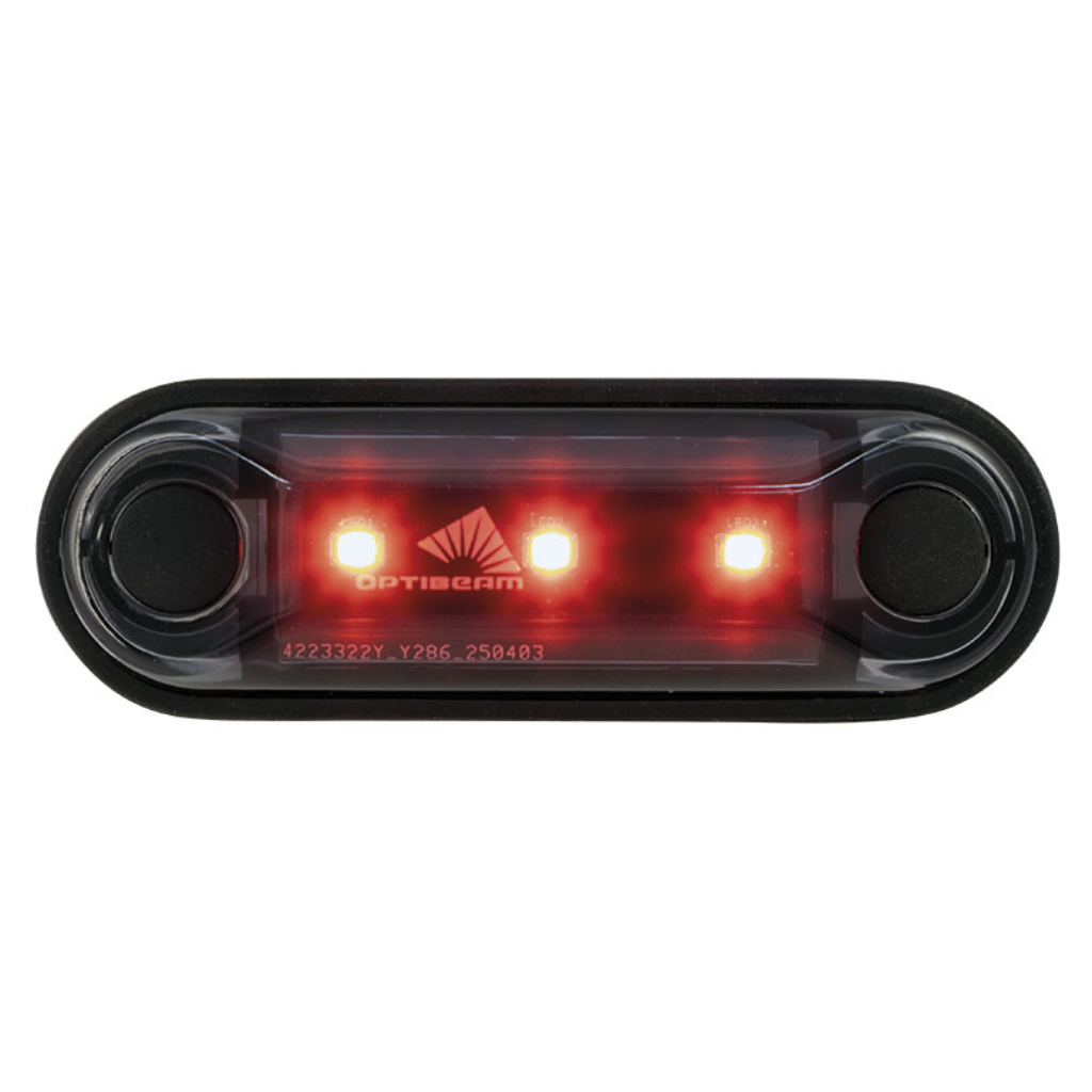 OPTIBEAM LED pozīcijas gaisma, sarkana