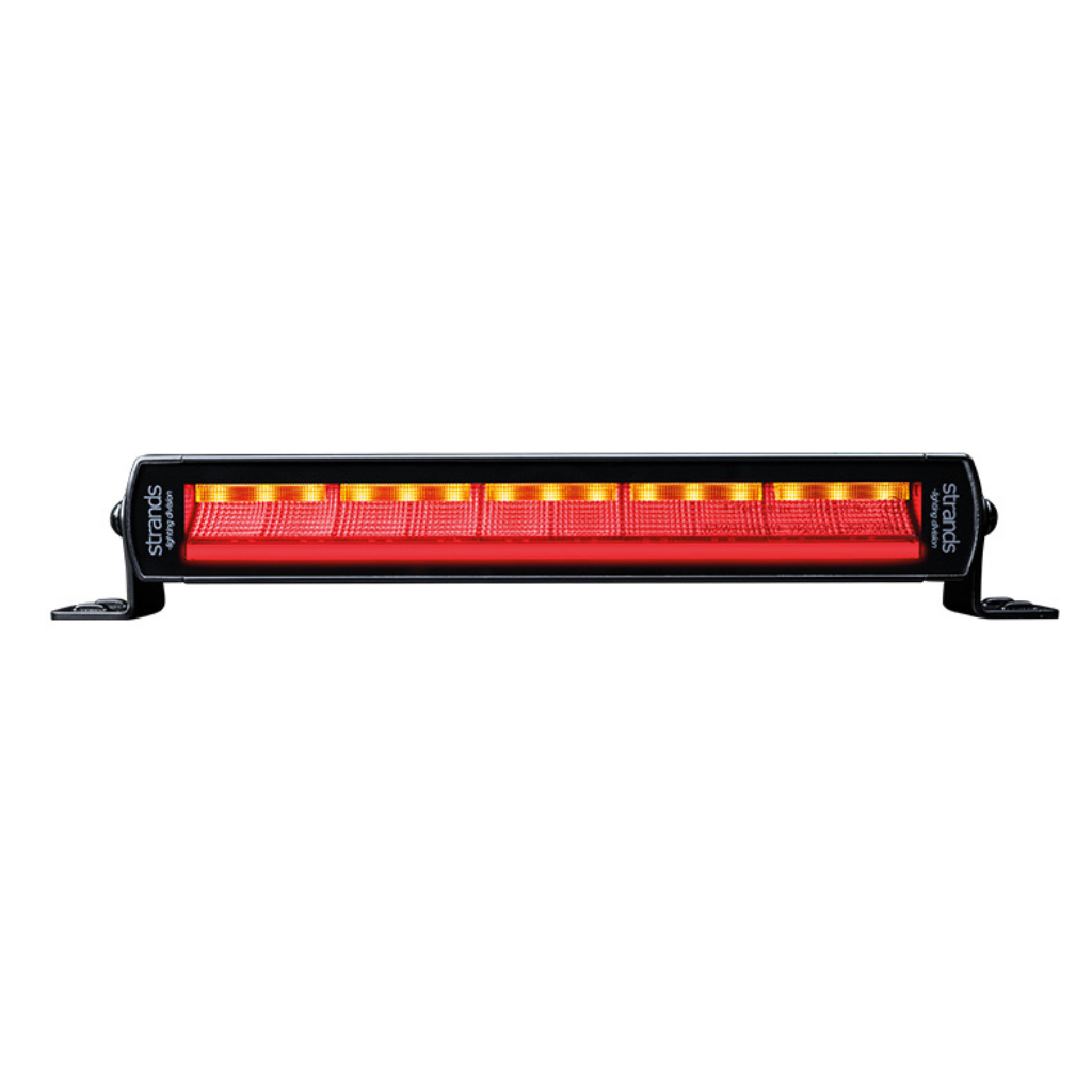 STRANDS Siberia 12" – LED aizmugurējais lukturis (bremzes, pagrieziens, atpakaļgaita), 75 LED, 10–32 V, IP69K, ECE R148/R10, 30 cm