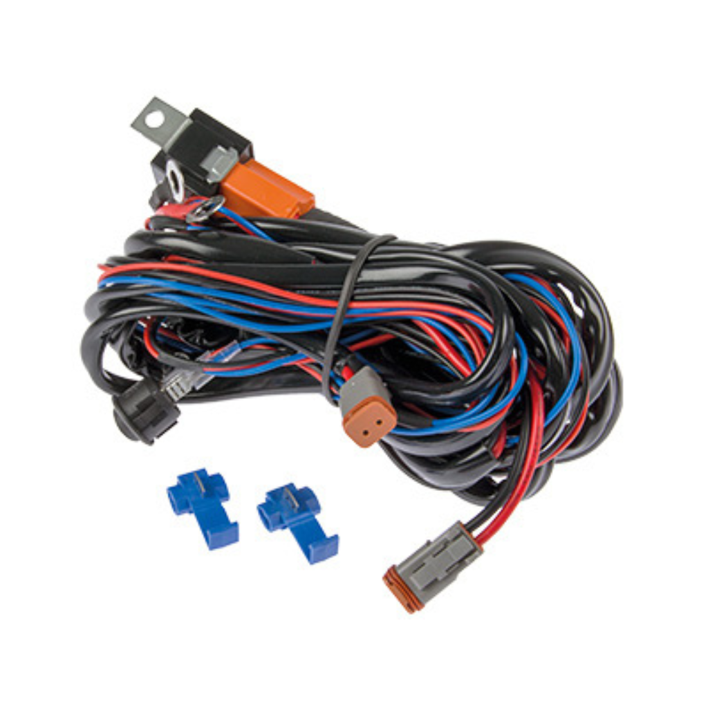 HD Deutsch juhtmekomplekt 2 esilaternale. 12 V relee, 500 W max