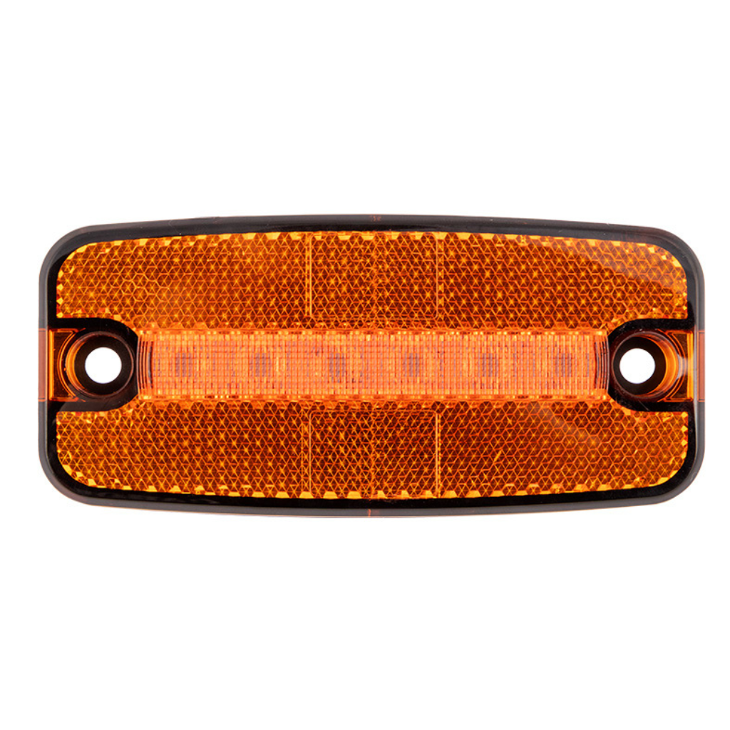 Dzintara krāsas sānu gabarītgaismas lukturis, 12-24V DC, ECE R10, R148, R150