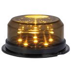 OPTIBEAM Dark Phantom 0,72W 6 LED kupolveida sānu gabarītlukturis, 10–32V, dzeltens, IP67, Ø70,4x31,8mm, 5m ADR kabelis, ECE R148, EMC R10, 3 gadu garantija