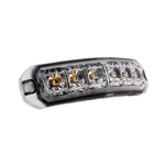 OPTIBEAM Flex LM6 — желтый гибкий светодиодный сигнальный фонарь, 12–24 В, 6 светодиодов, IP67