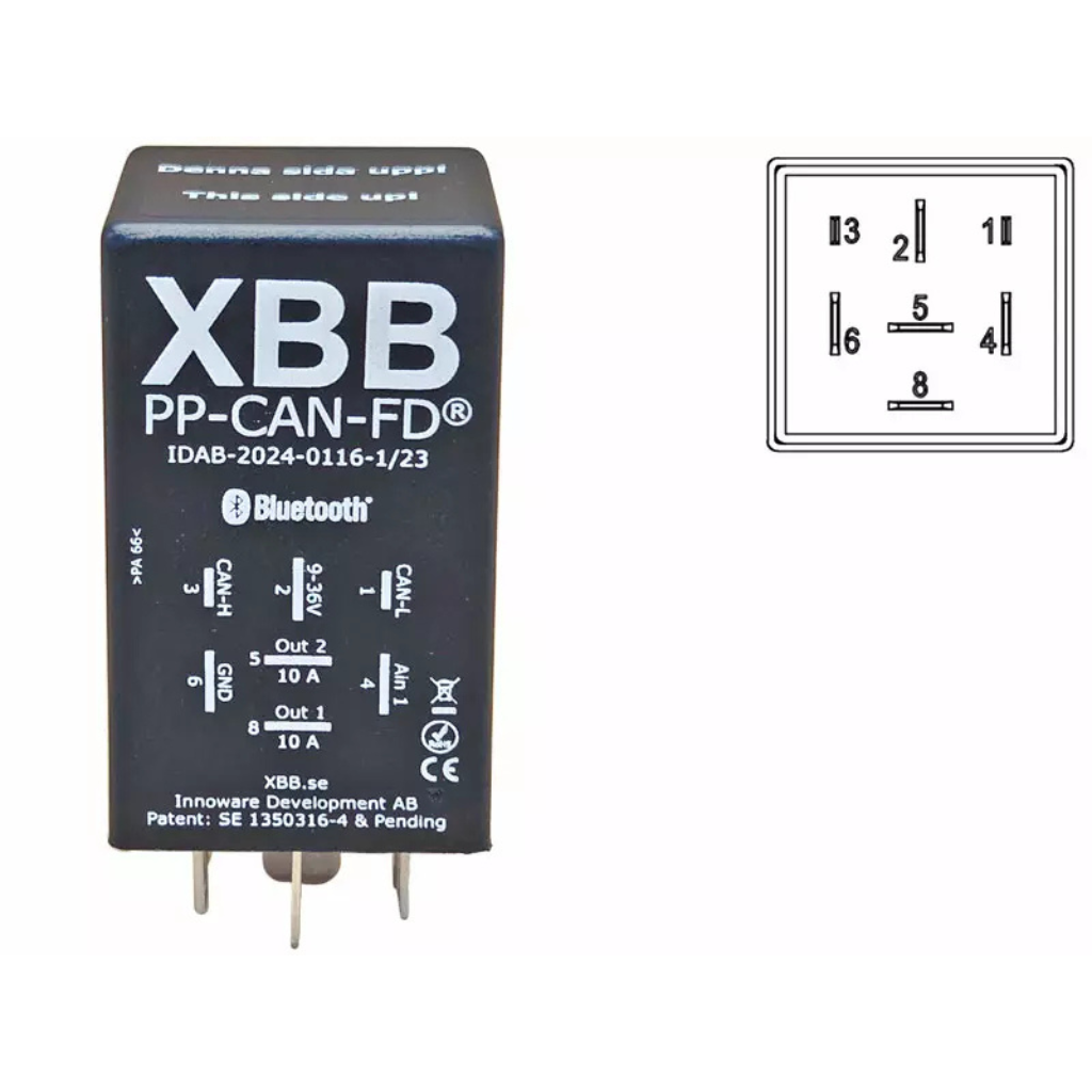 XBB PP-CAN-FD CAN-bus jaudas modulis, 1605-WK100 1605-WK100