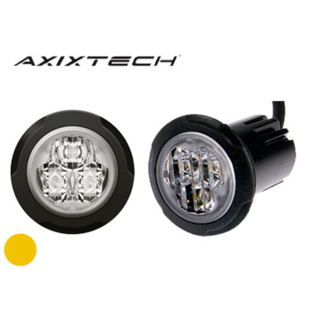 AXIXTECH 12-24V UR03 LED horizontal signal light, yellow