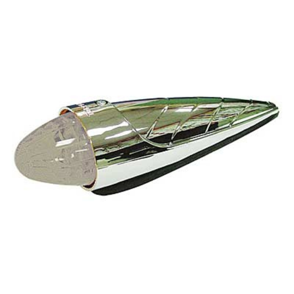 Torpedo – LED gabariidituli kroomraamis, valge, 19 LED, 24 V, 373 × 80 × 76 mm