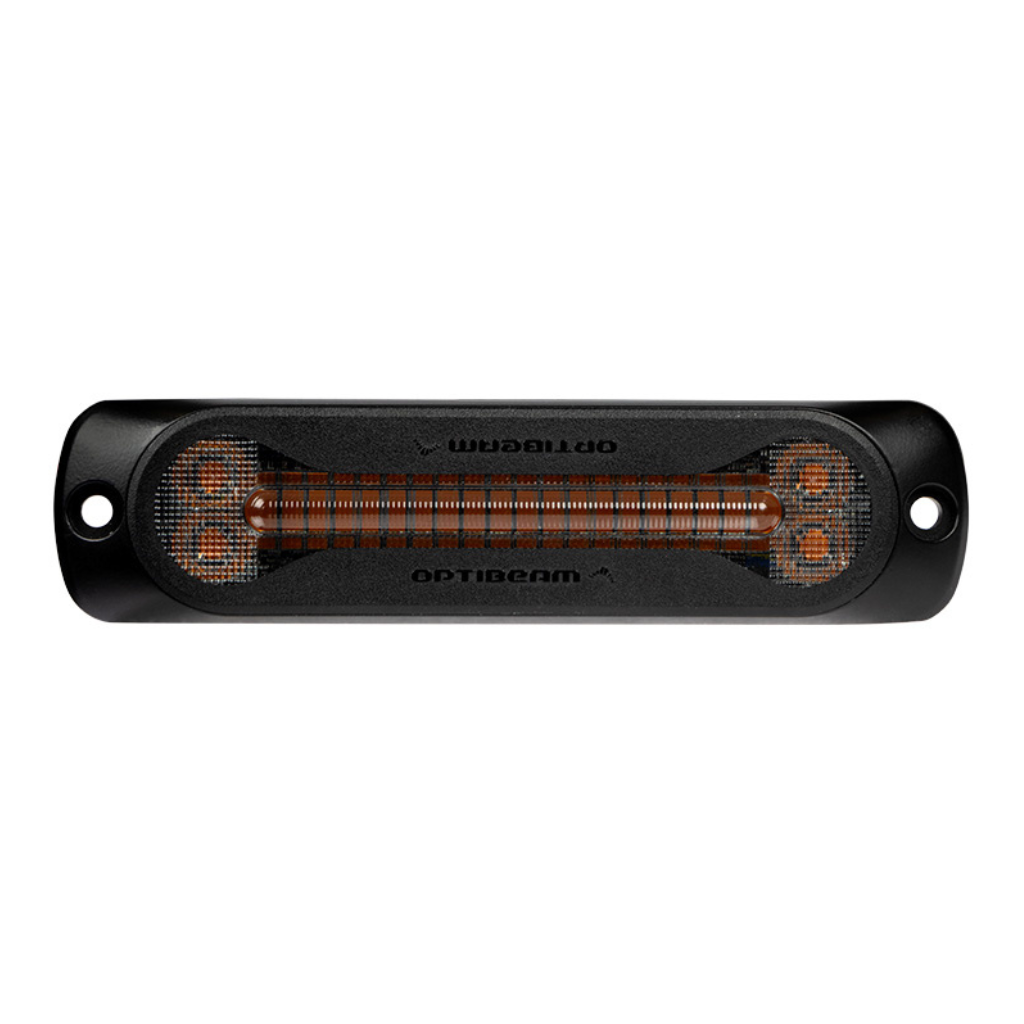 Optibeam Dark Phantom SX6 LED dzeltena brīdinājuma gaisma, 12–24 V