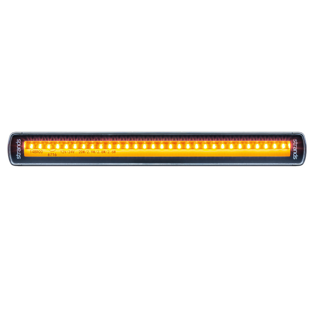 STRANDS SIBERIA 15W(6500Lm) 10-32V LED arbetsbelysning, IP67/69, 275,00 x 31,00 x 50,00mm, kabel 2,5m, 10"