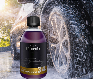 Car shampoo for ceramic coatings (acidic pH)-DETURNER SOUR SHAMPOO AND FOAM 1L - 