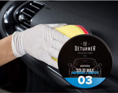 Hybrid wax for car bodywork-DETURNER CARNAUBA &amp; CERAMIC WAX WITH APPLICATOR 50g -