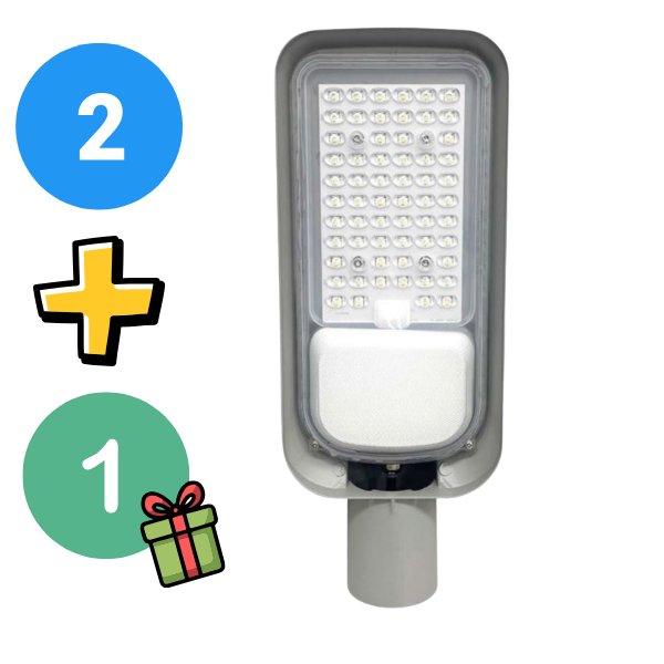 30W(2505Lm) LED gatlykta, V-TAC, IP65, svart, neutralvitt ljus 4000K