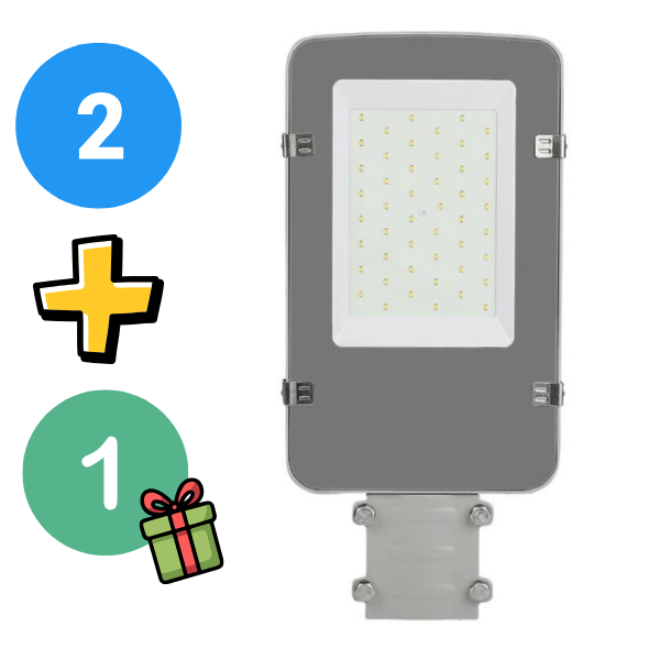 50W(5000Lm) LED gatlykta, V-TAC SAMSUNG, IP65, neutralvitt ljus 4000K