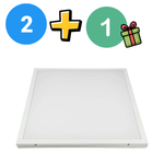 Komplekts 2+1 dāvanā_ 36W(3960Lm) LED panelis 595x595mm, V-TAC SAMSUNG, 2IN1, neitrāli balta gaisma 4000K, komplektā ar barošanās bloku (Copy)