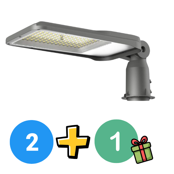 Komplekts 2+1 dāvanā_100W(9400Lm) LED ielu laterna, V-TAC SAMSUNG, IP65, garantija 5 gadi,neitrāli balta gaisma 4000K (Copy)