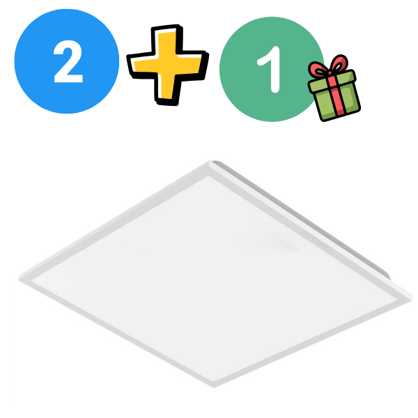 Komplekts 2+1 dāvanā_40W(4800Lm) LED panelis 600x600mm, V-TAC, IP20, neitrāli balta gaisma 4000K (Copy)