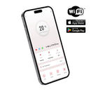 Veltron DHOE-90 infrasarkanais dīzeļsildītājs ar Wi-Fi, 10,4 kW, mobils sildītājs ar LCD skārienekrānu, tālvadību un degvielas līmeņa kontroli