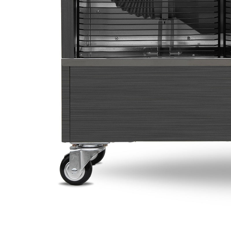 Veltron DHOE-90 infrasarkanais dīzeļsildītājs ar Wi-Fi, 10,4 kW, mobils sildītājs ar LCD skārienekrānu, tālvadību un degvielas līmeņa kontroli