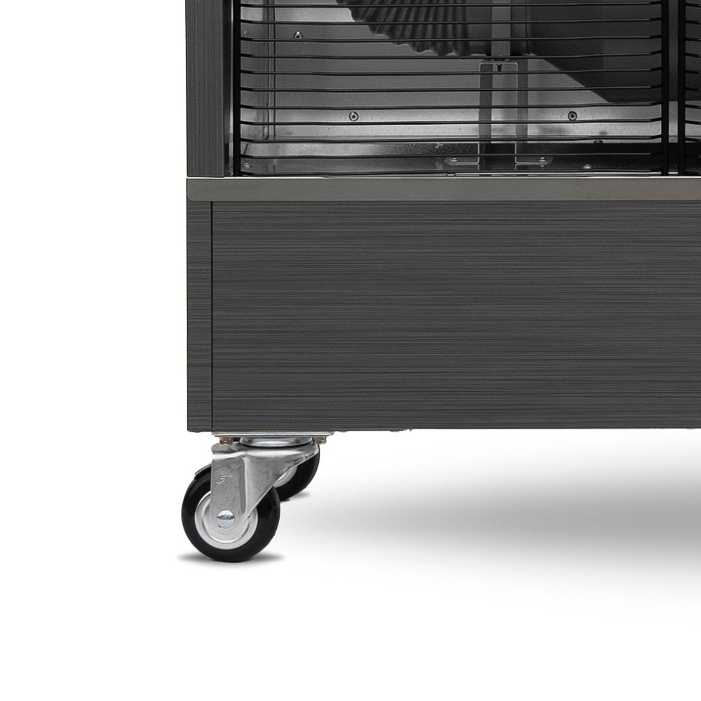 Veltron DHOE-90 infrasarkanais dīzeļsildītājs ar Wi-Fi, 10,4 kW, mobils sildītājs ar LCD skārienekrānu, tālvadību un degvielas līmeņa kontroli