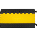 VEVOR 5 kanālu gumijas kabeļu aizsargi, izturīgas kabeļu rampas, 30 000 kg slodzes ietilpība, 5 nodalījumi, aizsargājoša vadu un kabeļu pārejas rampa, piemērota piebraucamajiem ceļiem un satiksmes ātruma slāpētājiem.