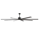 VEVOR 244 cm alumīnija griestu ventilators bez apgaismojuma, tālvadība, līdzstrāvas motors, melns